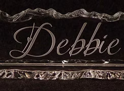 20 - Glass Trophy and Name Plates